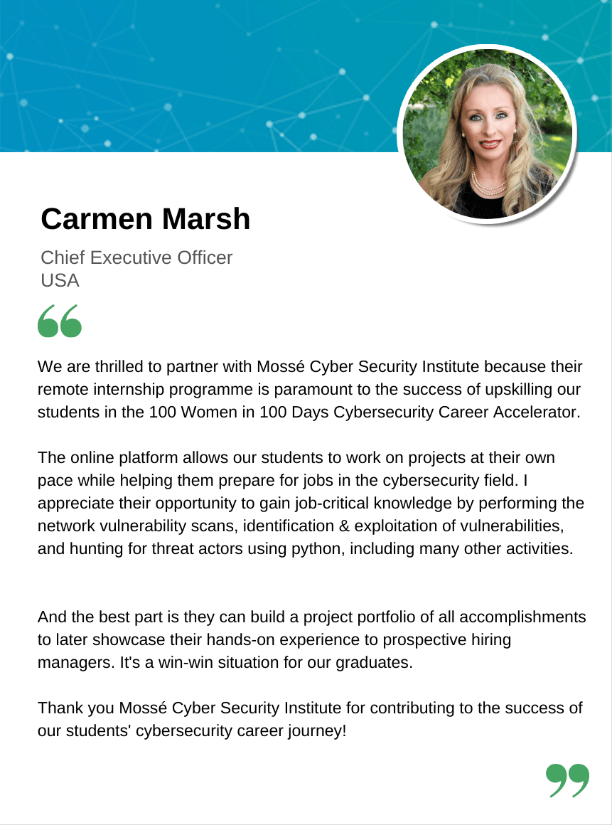 Carmen Marsh Testimonial